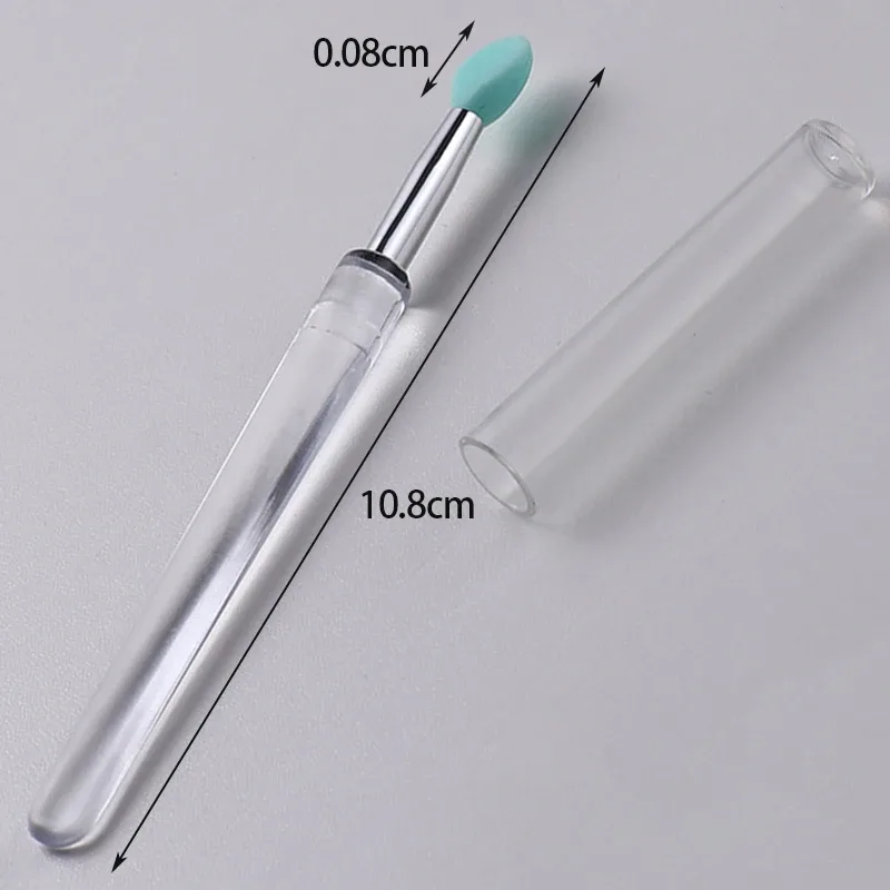 Silikonový štětec na rty s krytem Měkký multifunkční aplikátor masky na rty Lesk na rty Přenosné cestovní štětce na make-up opakovaně použitelné — image 4
