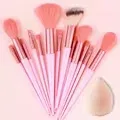Professiona 13PCS Set Berus Mekap Foundation Eyeshadow Blush Powder Campuran Kosmetik Gebu Lembut Set Lengkap Alat Solekan Wanita