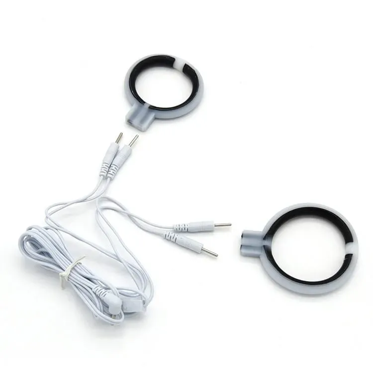 Anneau de pénis à choc électrique, électrostimulation du pénis, anneaux de Massage, jouets à thème médical pour hommes, accessoires de produits sexuels pour adultes — image 21