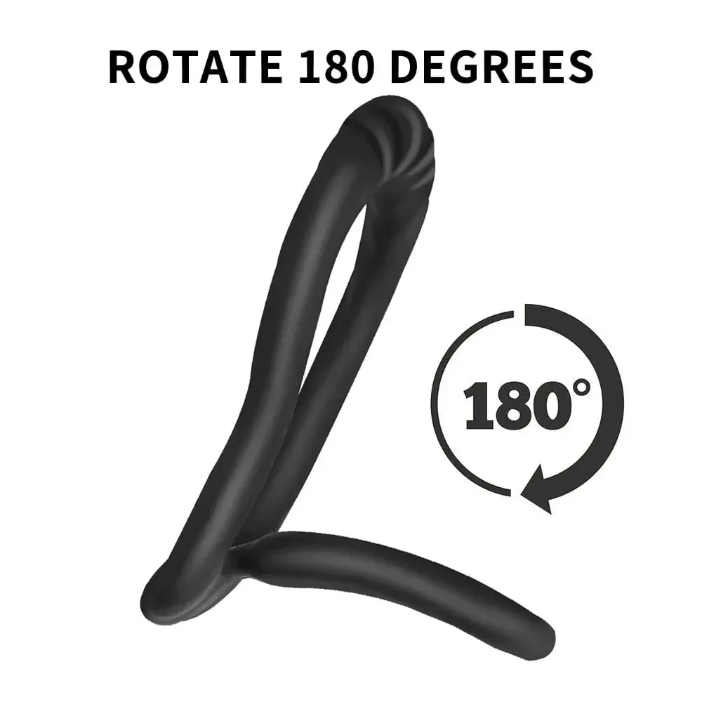 Silicone Cock Ring o Locking Male Penis Ring Delay Ejaculation Erection Lasting Scrotum Dick Enlarger Ring Sex Toys for Men 18+ — image 3
