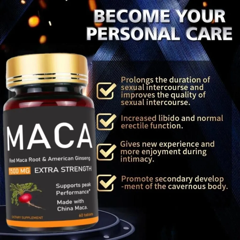 Original Ashwagandha Ginseng & Maca Tabletten Männliche Ergänzung Immunitätskapseln für Männer — image 5