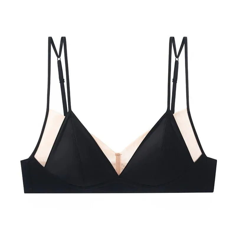 Premium Sexy Leopard Lingerie Kit Wireless Thin French Triangle Cup Comfy Nude Shaping Women Summer Daily Underclothes M-XL Bra — image 8