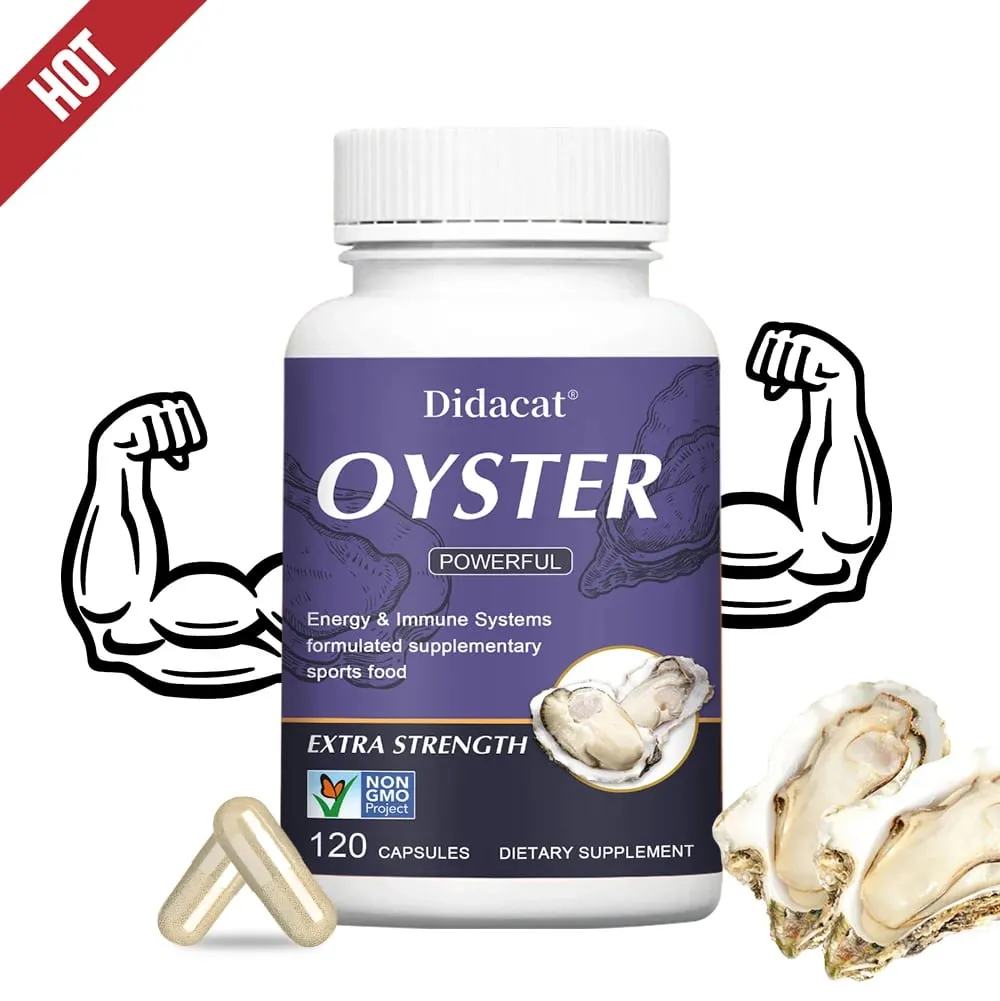 Estratto di ostrica - Supporta la motivazione delle prestazioni atletiche e l'immunità Integratore nutrizionale 120 capsule — image 2