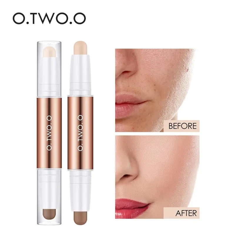 O.TWO.O Ansigtsmakeup Sæt Foundation Cream Brush Concealer Moisturiz Glat Vandtæt Fuld dækning Langtidsholdbar ansigtsmakeup — image 3