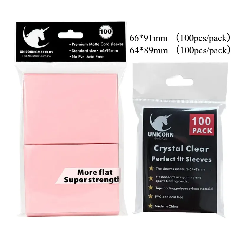 200PCS pouzdra na karty Sběratelské karty Dvouvrstvé matné pouzdro na karty standardní velikosti pro Pokémon MTG Baseball Sportovní karetní stolní hru — image 8