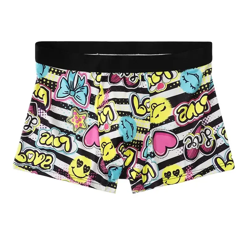 5 Stück zufällige atmungsaktive Boxer-Unterwäsche für Herren mit bunten Graffiti-Mustern, elastischem Bund, trendige und modische Unterwäsche — image 12