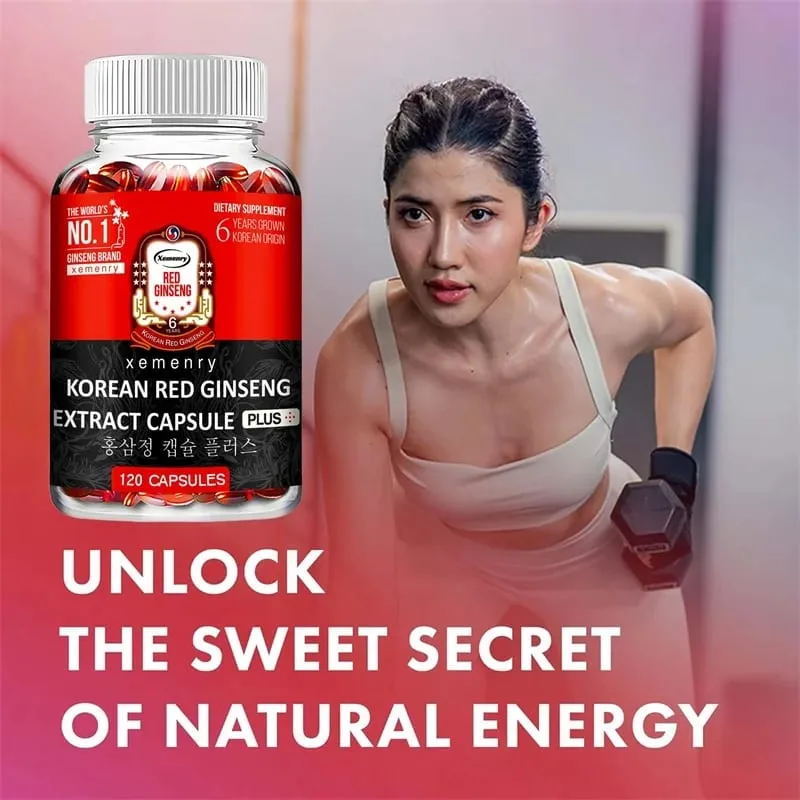 Koreanisches Nahrungsergänzungsmittel mit rotem Ginseng – hohe Wirksamkeit für Energiefokus, Leistung, Vitalität und Immununterstützung – für Männer und Frauen — image 4