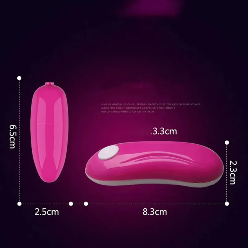 Candiway vibratore proiettile vibrante uovo di salto telecomando impermeabile vibrazione clitoride stimolatori del punto G giocattoli del sesso per le donne — image 3