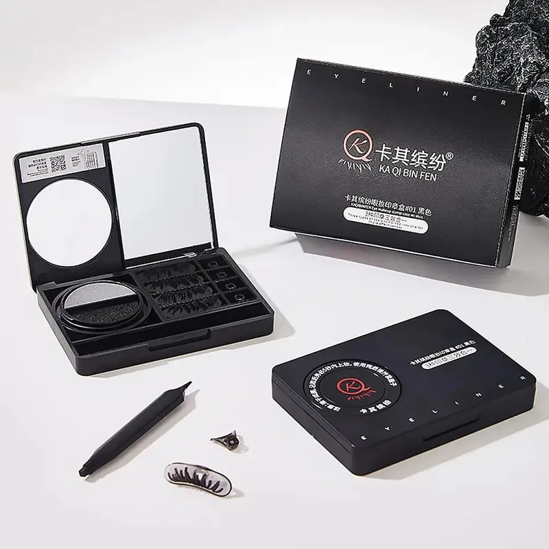 Tampon de maquillage pour les yeux, Eyeliner étanche 3 en 1, Portable, durable, anti-taches, Ultra-fin, naturel, pour les cils inférieurs, outils de maquillage — image 6