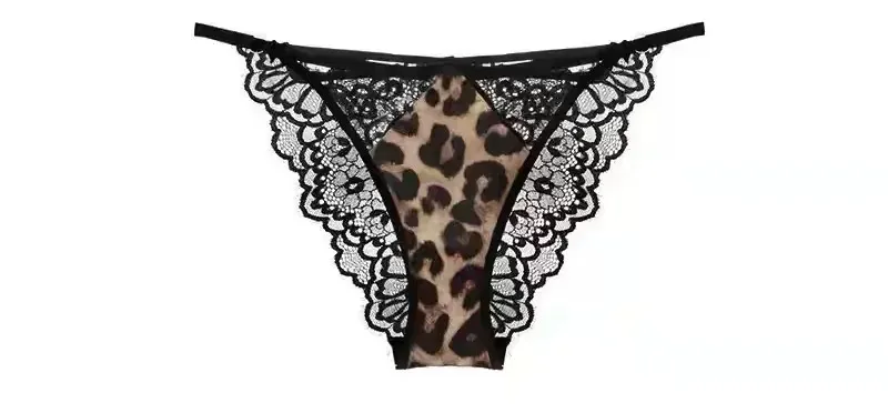 Ketibaan Baru Set Seluar Dalam Cawan Nipis Leopard Cetakan Lembut Lembut Tekan Ke Atas Anti Kendur Kawalan Lemak Sisi Kendur Comfort Bralette — image 8