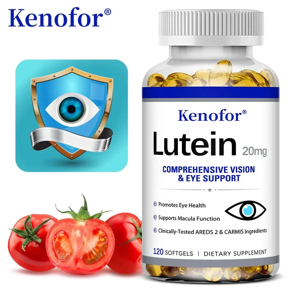 Capsule di luteina - con zeaxantina e vitamina E - Potente antiossidante per la salute degli occhi che migliora la salute della vista - 120 Capsule — image 6