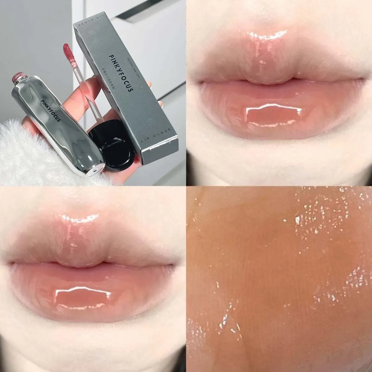 Nude Mirror Lip Gloss Clear Moisturizing Hydrating Water Light Jelly Plump Lip Glaze Oil Lipstick Tint Makeup Korean Cosmetics — image 10
