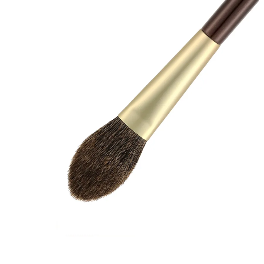SD29 Pennello per trucco professionale fatto a mano Pennello per evidenziatore per fard Pennelli per trucco per capelli morbidi di scoiattolo — image 3