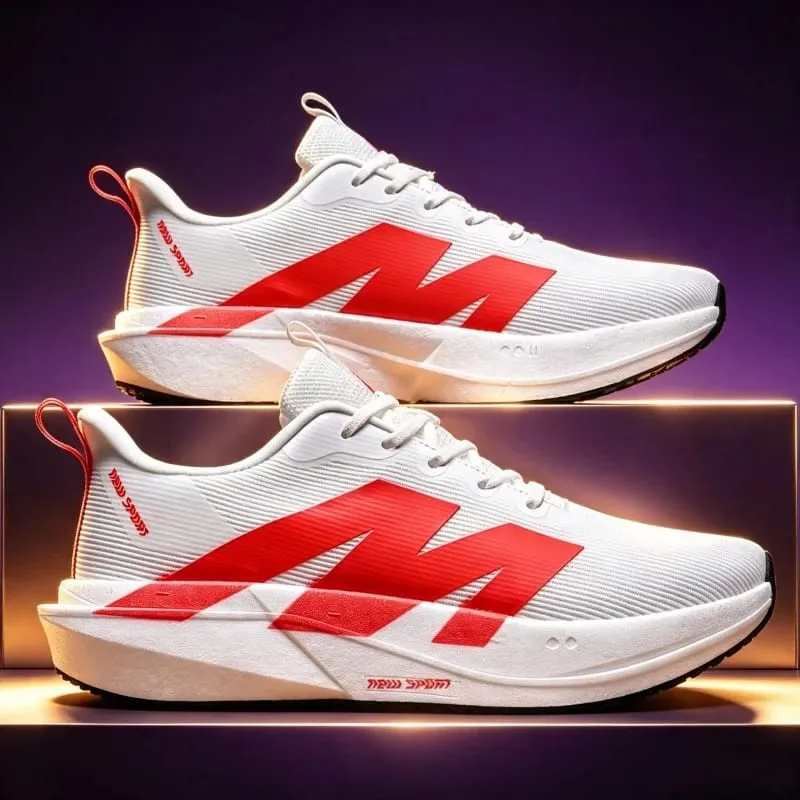 Men Sports Running Shoes CarbonPlate Marathon Outdoors Training Race Breathable Lightweight Women Comfortable Athletic Sneakers