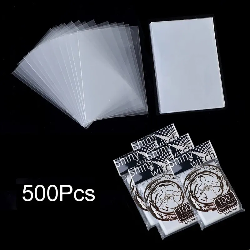100-500Pcs Card Sleeves Transparent Cover Clear Protector Cards Holder For Board Playing Game ID Trading Folder Photo Pouch — image 16