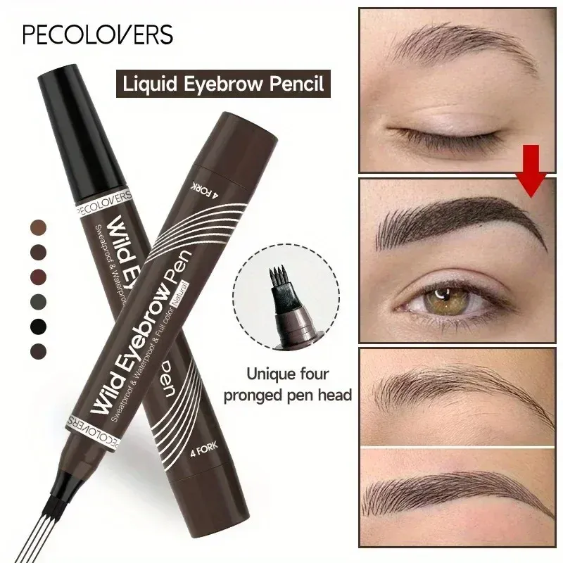 3PCS Waterproof Natural Eye Brow Pencil Matte Liquid Tint Makeup Lasting Eyebrow Tattoo Smudge-proof Cosmetic — image 6