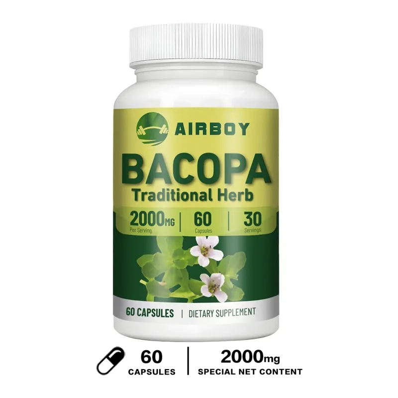 Chiết xuất Bacopa Monnieri - Giúp suy nghĩ minh mẫn và cải thiện trí nhớ Trì hoãn lão hóa daBổ sung — image 10