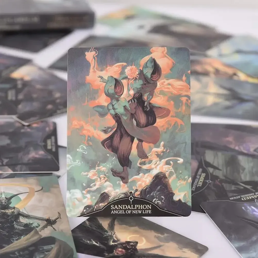 Angelarium Oracle Of Emanations Card Games 33 pezzi Giochi da tavolo versione inglese