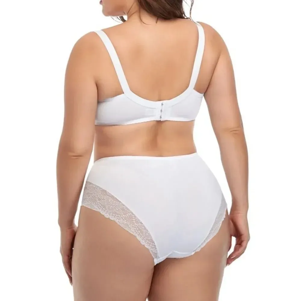 Nhẹ Ren Nội Y Bộ Áo Ngực Dành Cho Plus Size Nữ Mỏng Cúp Quần Lót Có Quần Lót Thoải Mái Nâng Hàng Ngày — image 4