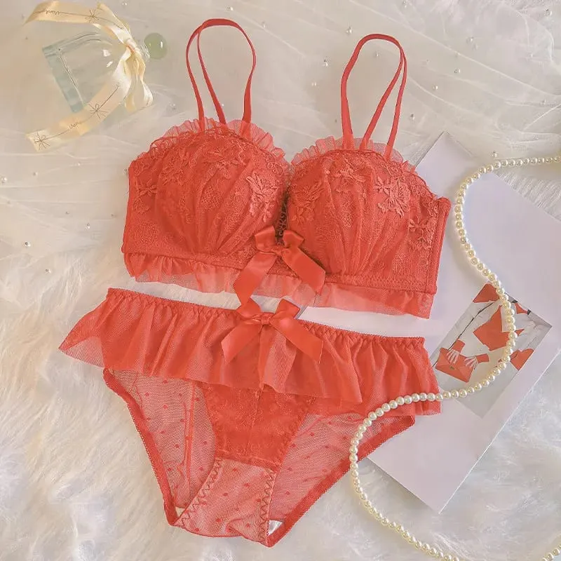 Küçük Göğüsler için Kablosuz Push Up Sütyen Sarkma Önleyici Dantel Bralette Kadın Yastıklı Olmayan İç Giyim Geliştirmek ve Kaldırmak için Konfor Sütyen — image 10