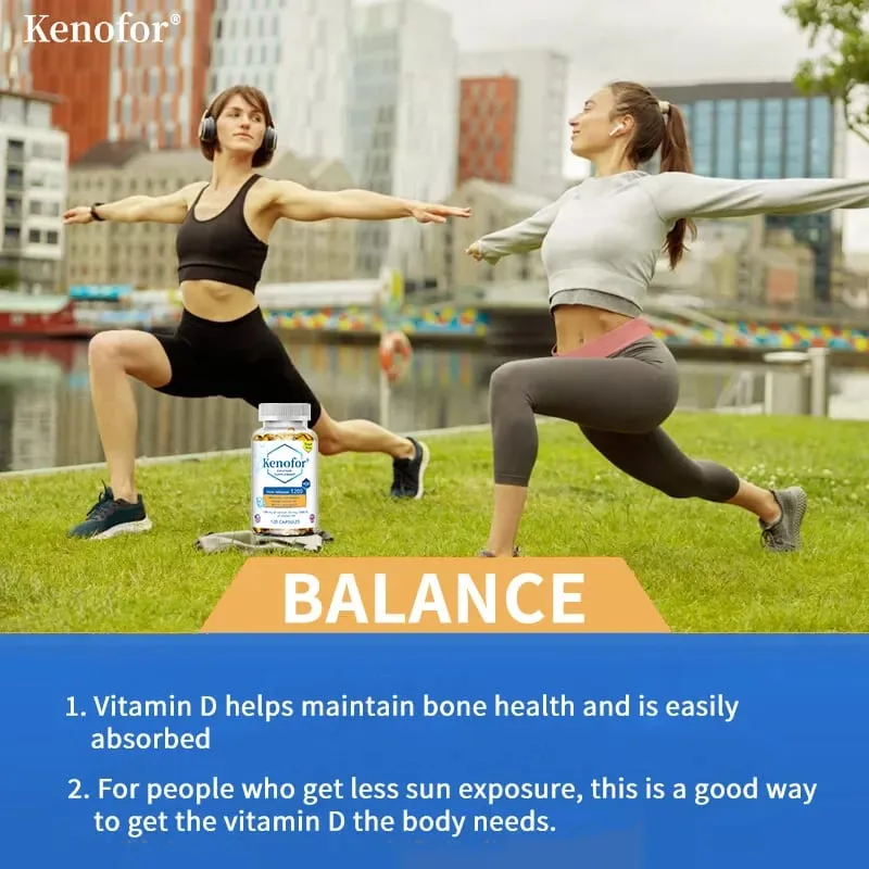Supplément de calcium à libération prolongée de 1 200 mg avec vitamine D3 pour soutenir la santé des os musculaires et du système digestif — image 5