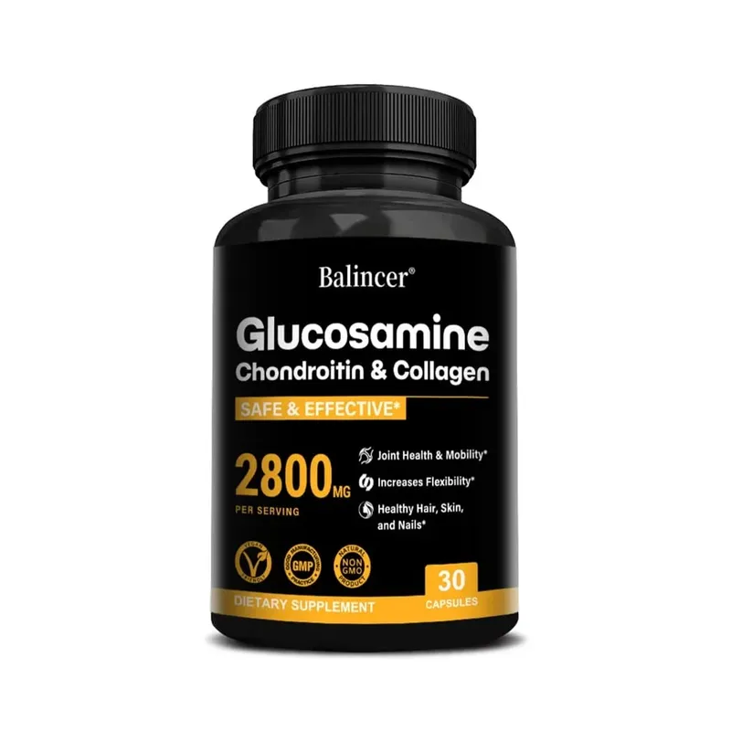 Glucosamine Chondroïtine MSM soutient la santé des os et soulage l'inconfort articulaire augmente la flexibilité - Supplément de soutien articulaire — image 8