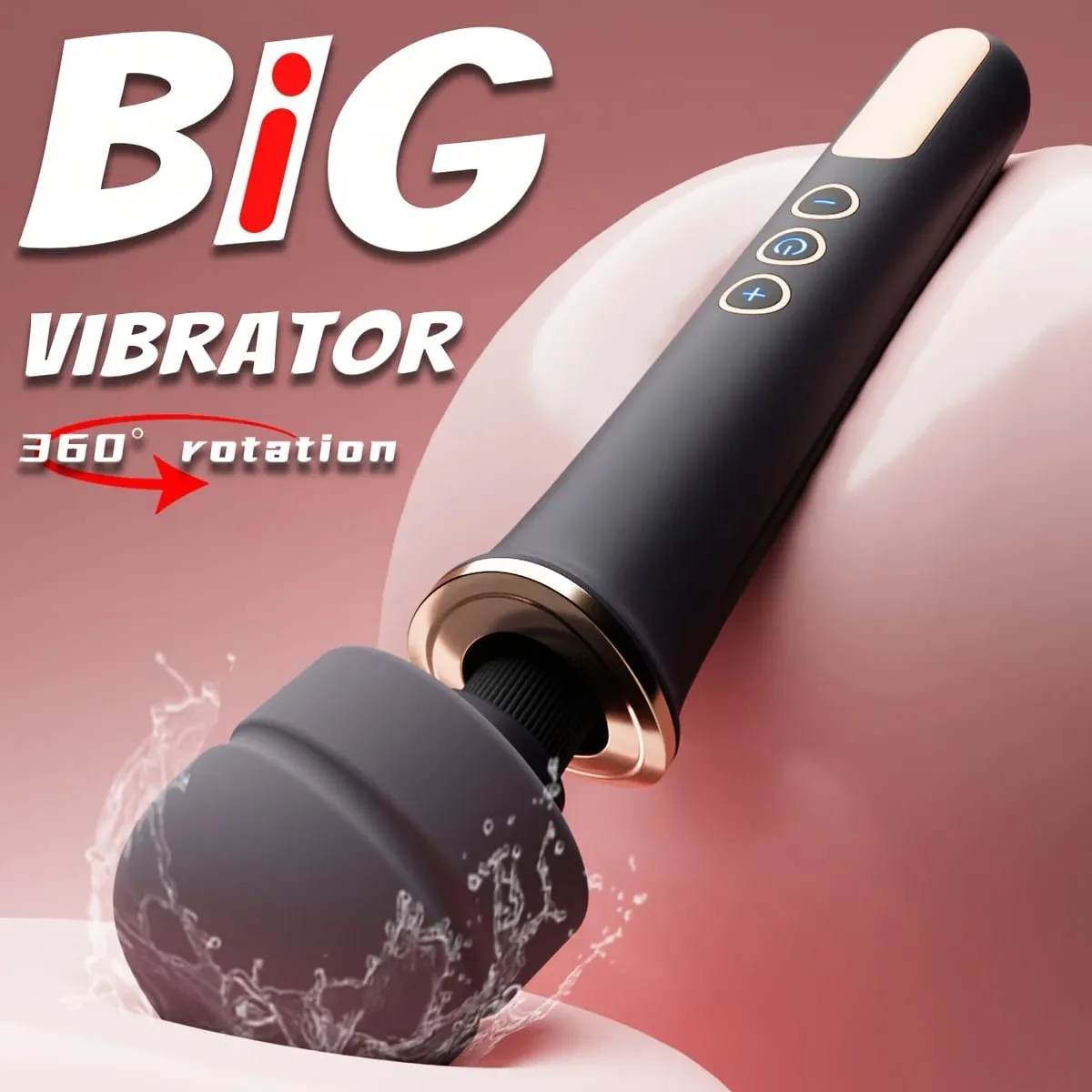 Vibromasseur magique sans fil puissant à 10 vitesses pour femmes, grand vibrateur masseur pour stimulateur de Clitoris point G, jouet sexuel — image 2