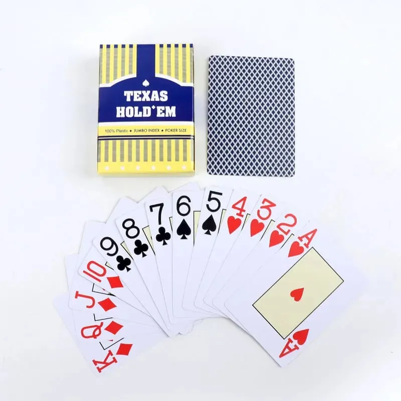 1/2 ชิ้นชุดทนทาน universal baccarat และ Texas Hold'em เล่นไพ่กันน้ำและเรียบสำหรับโป๊กเกอร์และเกมสะพาน