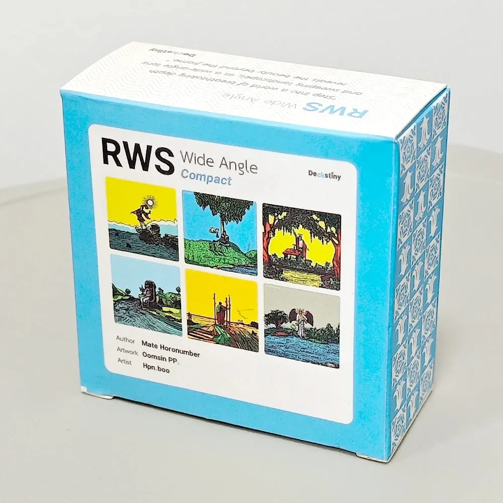 RWS Weitwinkel-Tarot, 78 Karten + 2 Spezialrahmenkarten, gedruckt auf 350 g/m² doppelt geprägtem Karton, 7 x 7 cm