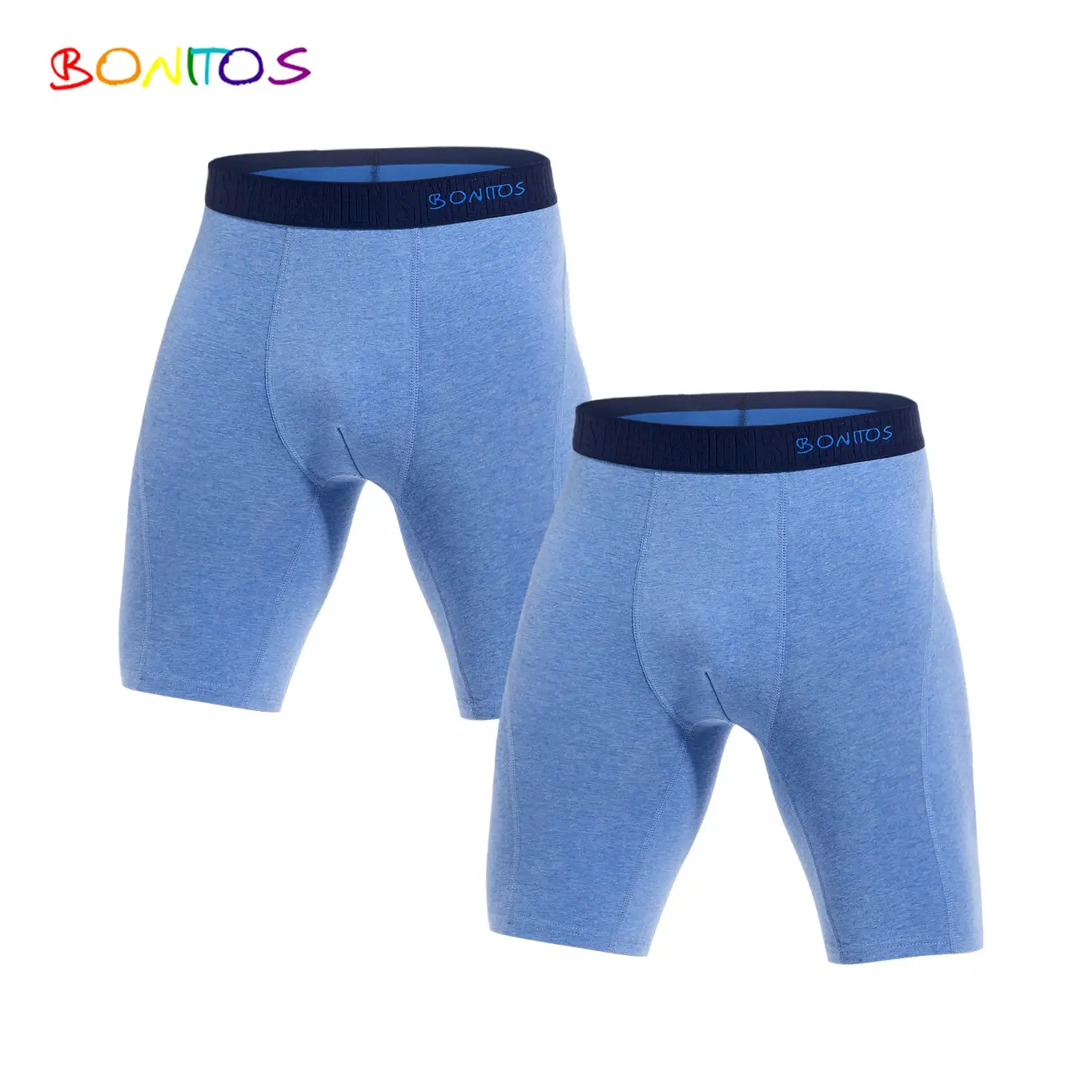 2pcs Pack Long Leg Boxer Shorts Men Panties Kit Homme Underpants Boxershorts Slip Underwear for Man Cotton Male Sexy Set Box Gym — image 9