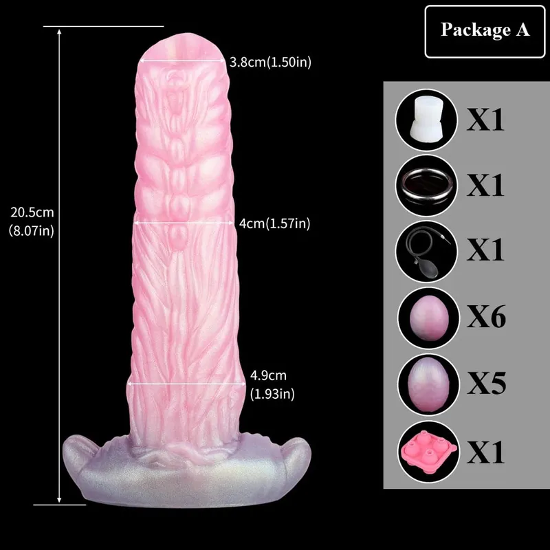 Silicone Laying Egg Anal Plug Inflatable Ovipositor Female Vaginal Stimulator DIY Gelatin Egg Erotic Sex Toys For Women