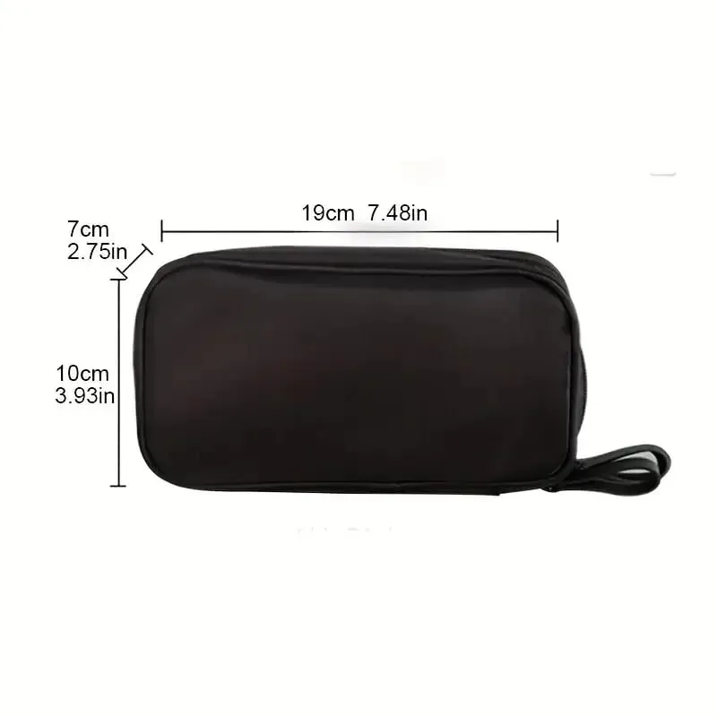 Bolsa de armazenamento de pincéis de maquiagem, grande capacidade, zíper duplo, organizador de ferramentas cosméticas, aberto vertical, suporte de pincel independente — image 2