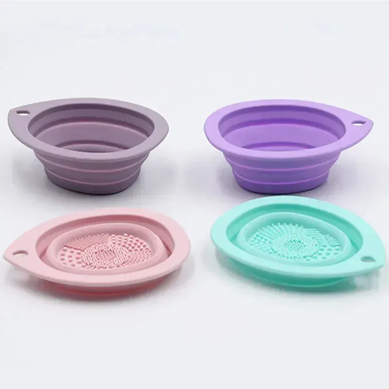 แปรงอายแชโดว์ซักผ้า Soft Mat เครื่องมือความงาม Scrubber BoxSilicone แปรงแต่งหน้าแปรงพับแป้งพัฟทำความสะอาดชาม — image 6