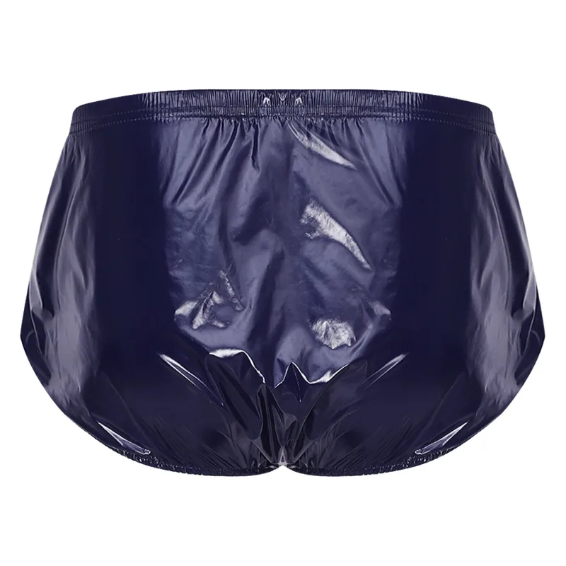 Mens Waterproof Diaper Cover Briefs with Front Pressing Buttons Anti-leak Adaptive Underwear Shorts for Elderly Special Needs — image 4