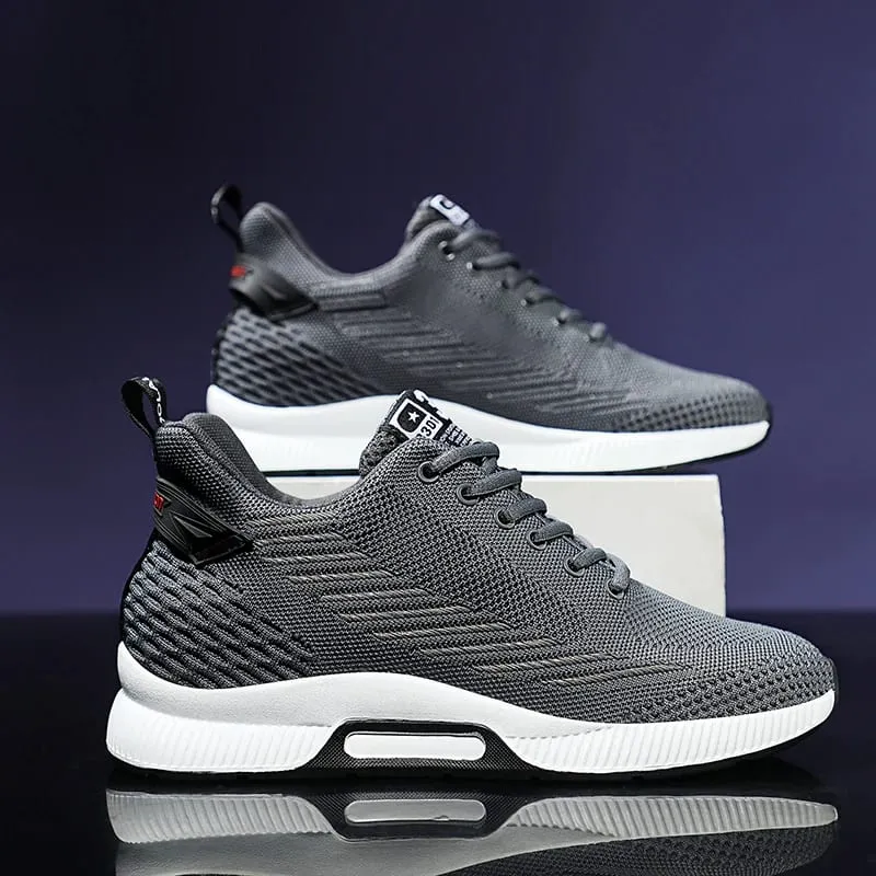 New Sneakers Man Elevator Shoes Height Increase Shoes for Men Insoles 8CM Mesh Breathable Sports Heightening Footwear Tall Shoes — image 2