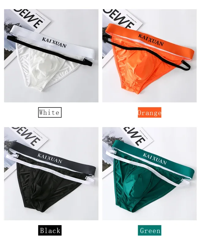 Intimo da uomo moda Mutande in seta di ghiaccio traspirante Slip morbidi e confortevoli — image 11