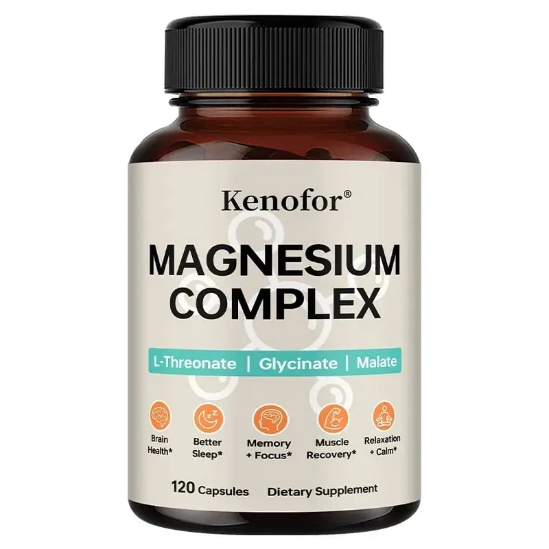 Supplément complexe de magnésium avec L-thréonine, glycine et malate pour soutenir la santé cérébrale, la mémoire, la concentration et le sommeil