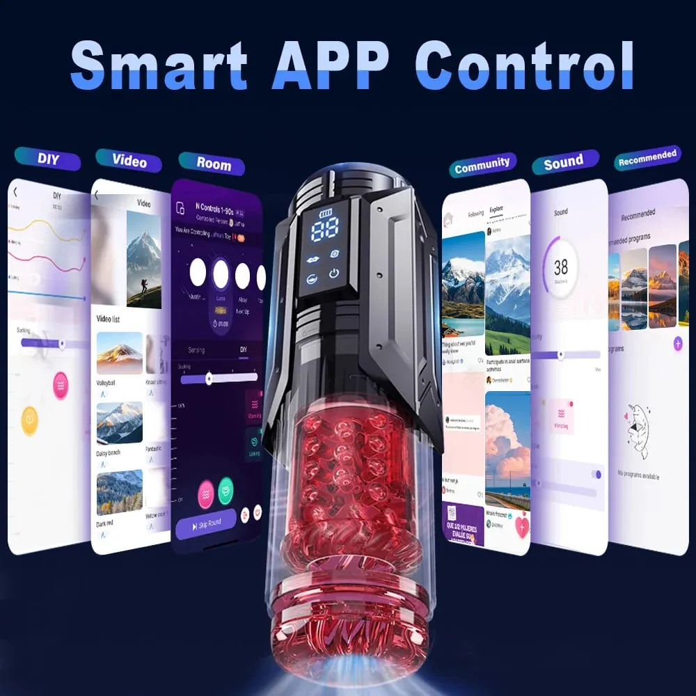 APP Control Automatische Männliche Masturbator Tasse Rotierenden Lecken Soting Masturbation Vagina Pusssy Blowjob Sex Spielzeug Für Männer — image 4