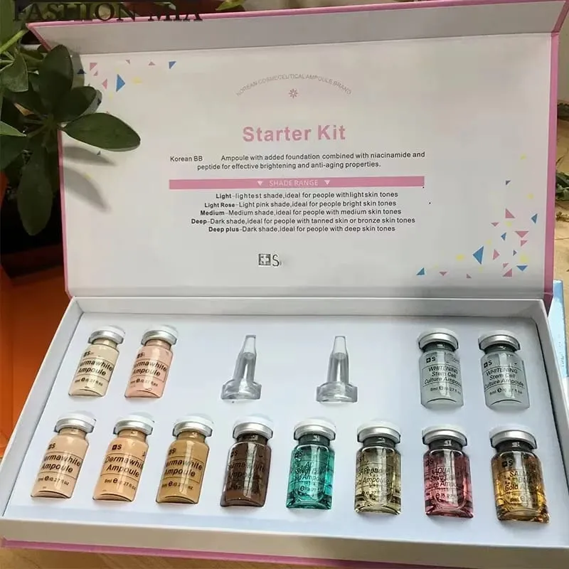 Korea 8ml Krim Pemula Kit Permulaan Krim Pelindung Matahari Niacinamide Penjagaan Kulit Muka — image 4