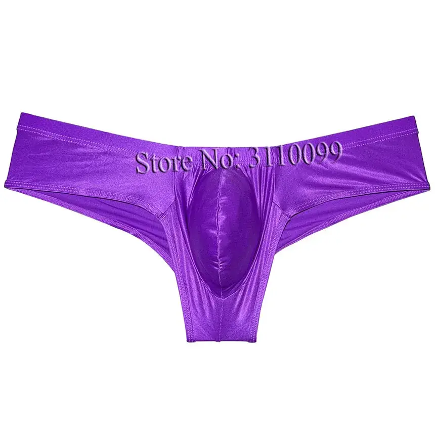 Seluar Dalam Peninju Bikini Sutera Berkilat Mini Lelaki Seluar Dalam Meningkatkan Pouch Bikini Boxer — image 8