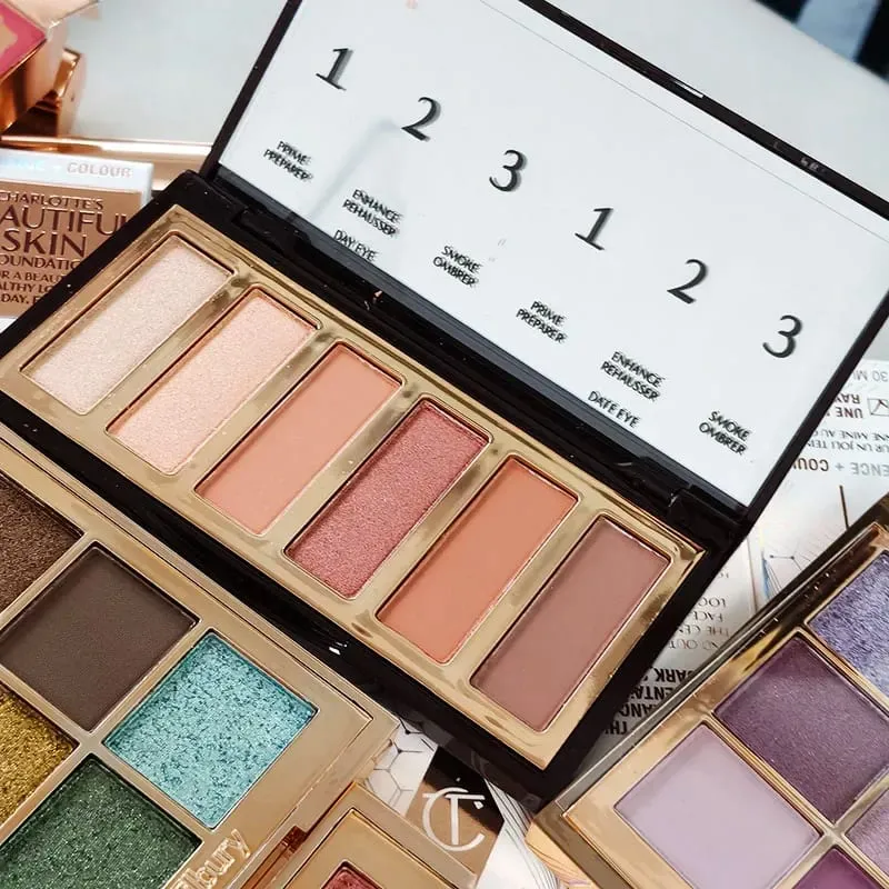 CT – Palette de fards à paupières multicolores, 6 couleurs, crème d'ombre à paupières, poudre de cœur d'amour, fard à joues durable, facile à colorer, cosmétiques, dernier Style — image 7