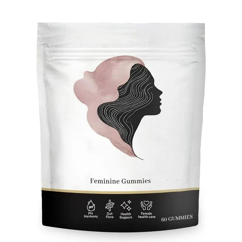 Gummies Flora ช่องคลอดพร้อมแลคโตบาซิลลัส Acidophilus และวิตามินซีรองรับ Microbiome Balance เพศหญิง 60 Gummies