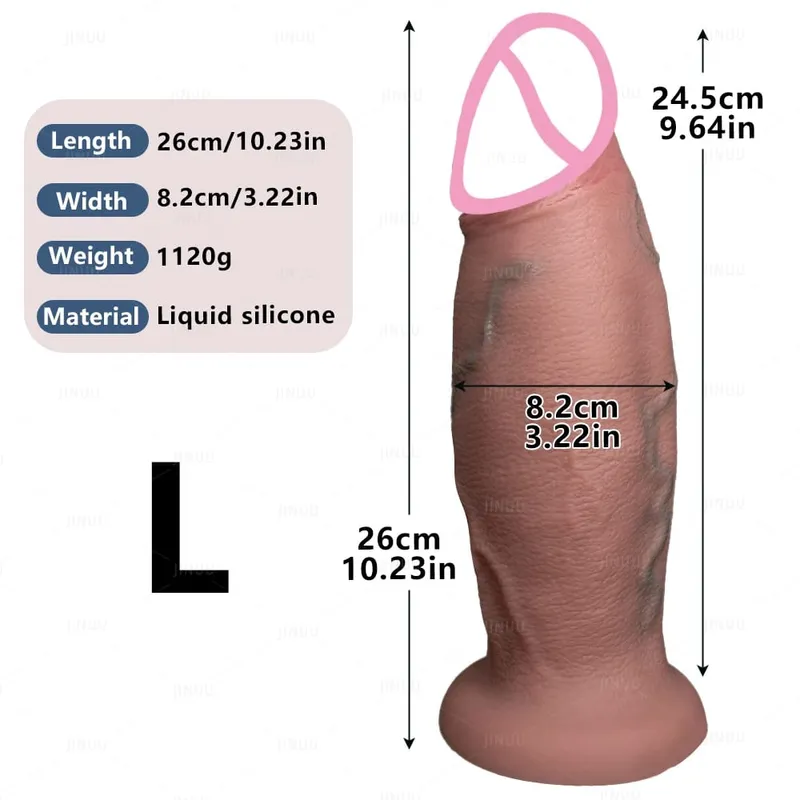 Riesiger realistischer Dildo, Fantasie, langer Penis, großer Schwanz, Saugnapf, Dildos für Frauen, riesiger Analdildo, Sexspielzeug für Frauen, Männer, Homosexuell — image 6