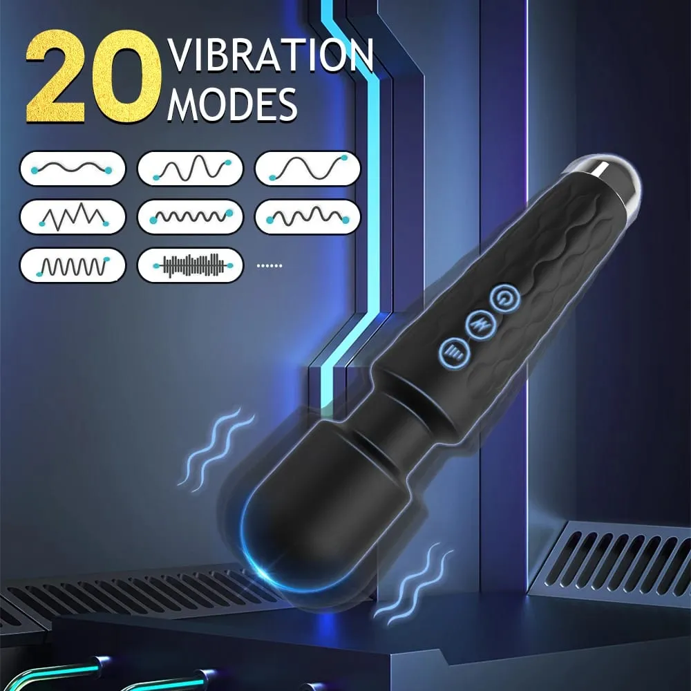 AV Vibrators สำหรับผู้หญิง 20 ความเร็ว Magic Wand G Spot นวด Dildo Clitoris Stimulator ผู้ใหญ่เพศหญิงเร้าอารมณ์ของเล่น — image 3