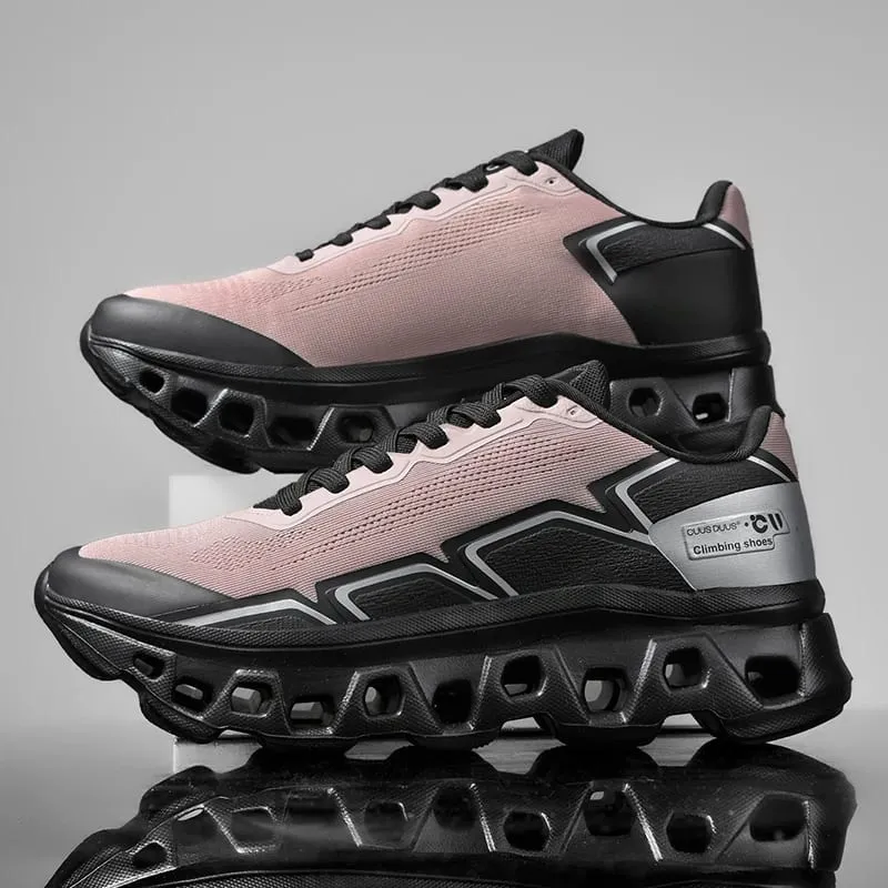 Scarpe da corsa da uomo Jogging Mesh traspirante Ammortizzazione Antiscivolo Scarpe di lusso per esterni Coppia Trainer Scarpe da ginnastica da corsa Scarpe fuoristrada — image 4