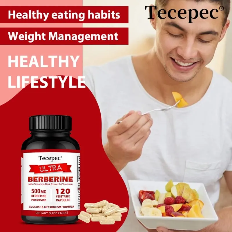 Kapsul Berberine HCl 500mg dengan Ceylon Cinnamon Menyokong Metabolisme Kolesterol GI Kardiovaskular & Kesejahteraan Imun Harian — image 4