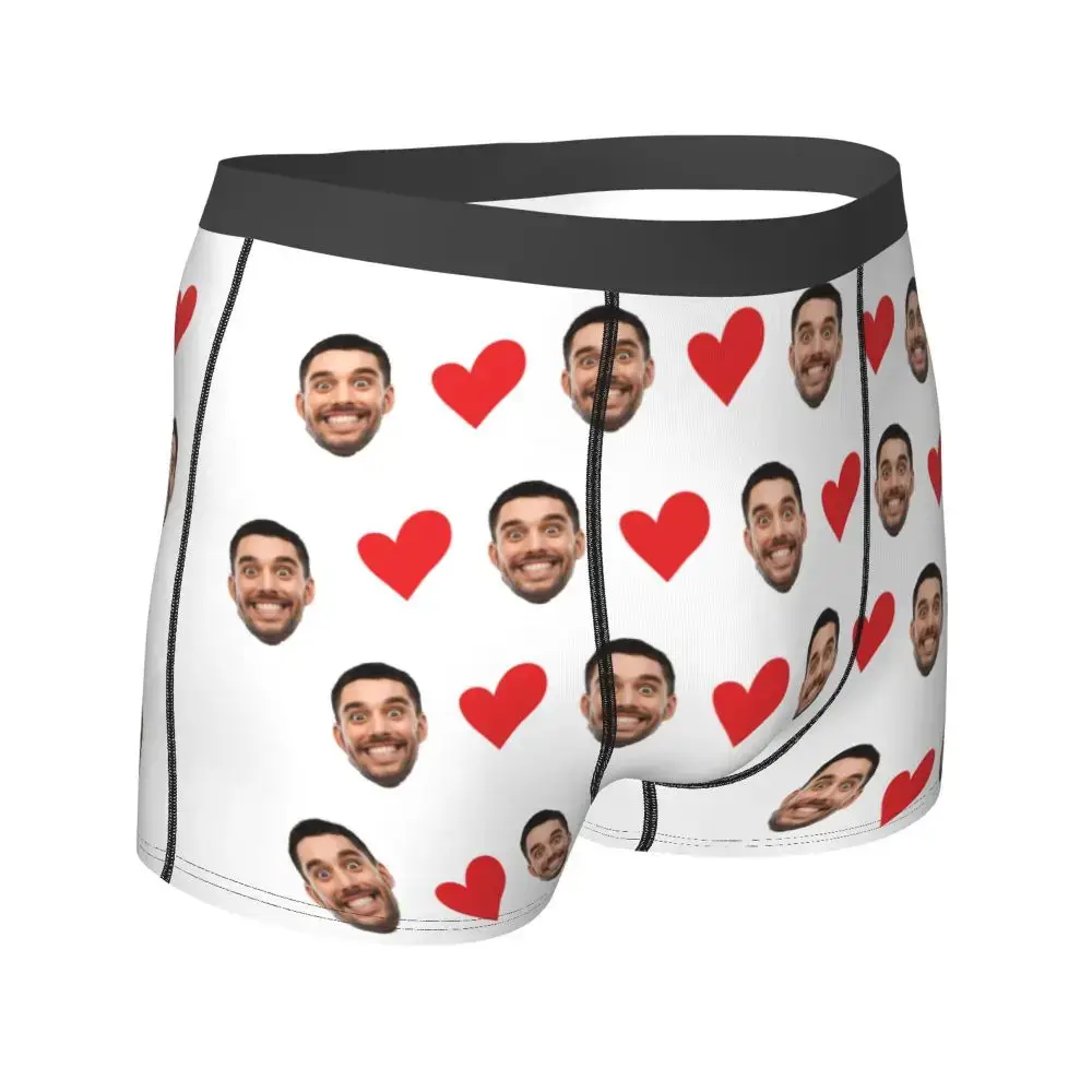 Personalized Face Photo Underwear Custom Heart Boxer Briefs Men Briefs Gift For Husband Anniversary Gift for Dad — image 9