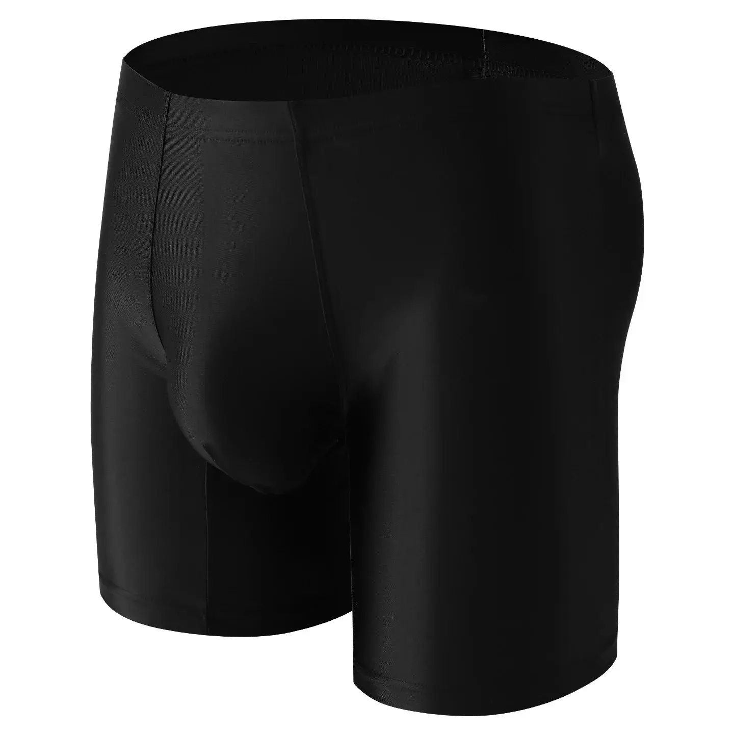 Boxer intimo uomo Uomo Solid Slim Ice Silk Pantaloncini gamba estesa Boxer Ropa Vita media Mutandine sportive Mutande maschili M-XXL — image 11