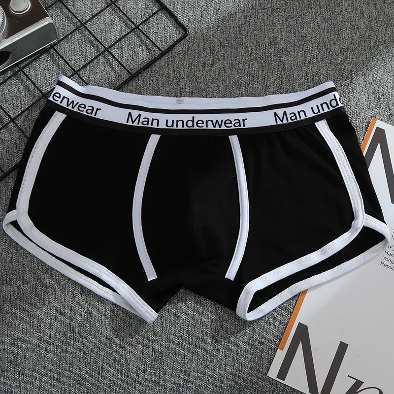 1/4 adet erkek iç çamaşırı boksörler pamuk külot nefes düz Boxershorts erkek orta bel külot Trend erkek şort Homme şort — image 26