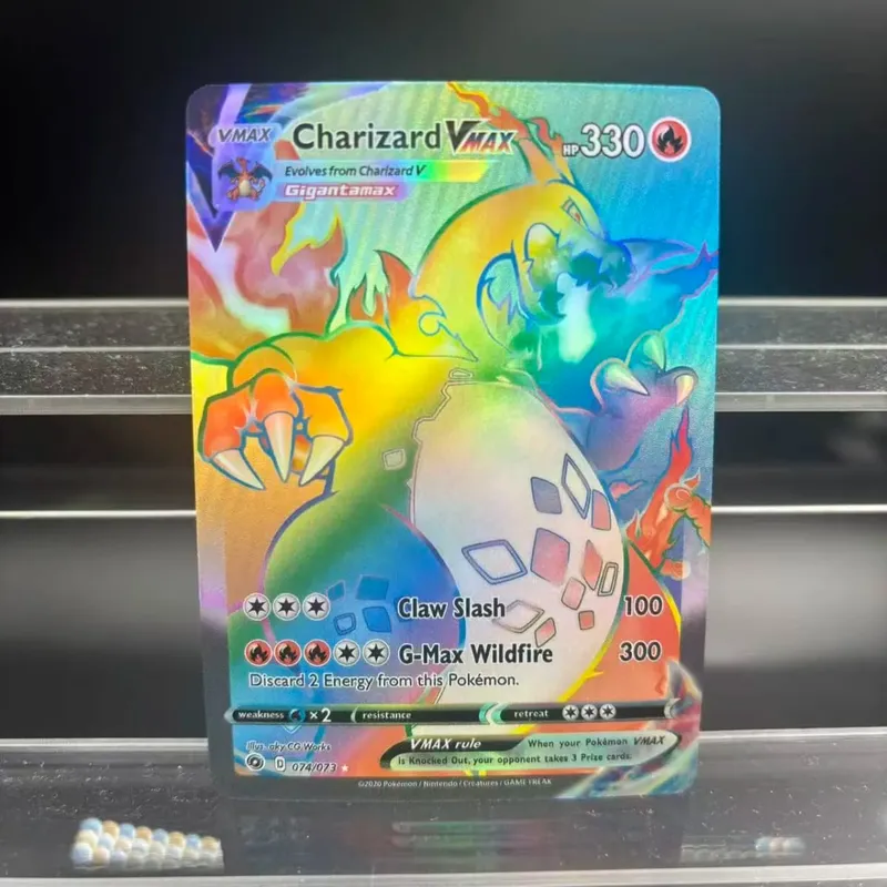 DIY Collection Cards Mega X ex Self Made Single Card Classic Game Anime Card Gavelegetøj — image 2